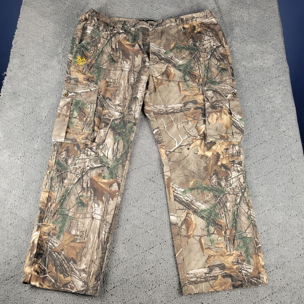 Realtree Cargo Pants Mens 2XL Camo Realtree Xtra Straight Leg Hunting Outdoors